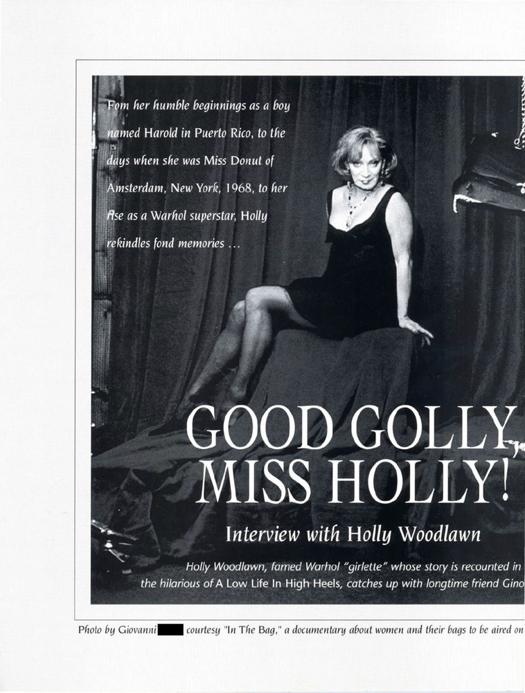 Download the full-sized PDF of Good Golly, Miss Holly! Interview with Holly Woodlawn