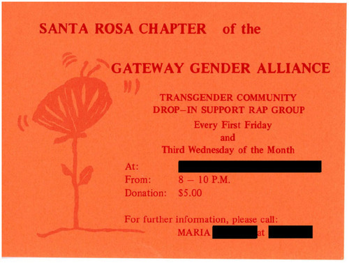 Download the full-sized image of Poster from the Gateway Gender Alliance for a Trans Support Group