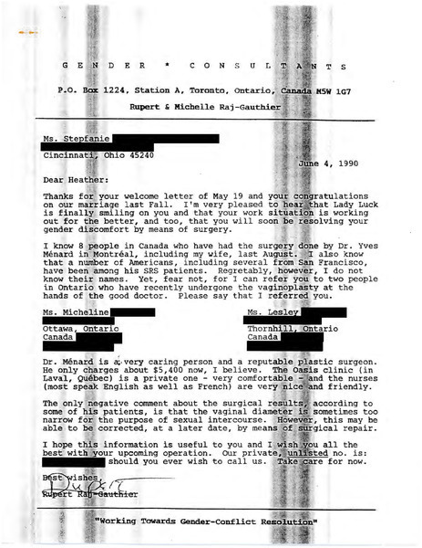 Download the full-sized image of Letter from Rupert Raj to Stepfanie (June 4, 1990)