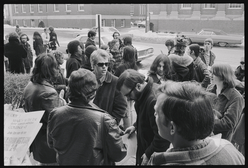 Download the full-sized image of Crowd of Protestors at Gay Rights Demonstration with Marsha P. Johnson in the Background