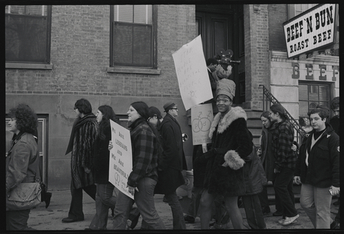 Download the full-sized image of Marsha P. Johnson Smiling at Camera During Demonstration