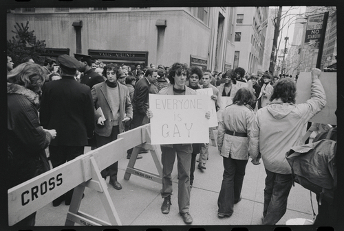 Download the full-sized image of St. Patrick's Cathedral Demonstrators March with Marsha P. Johnson