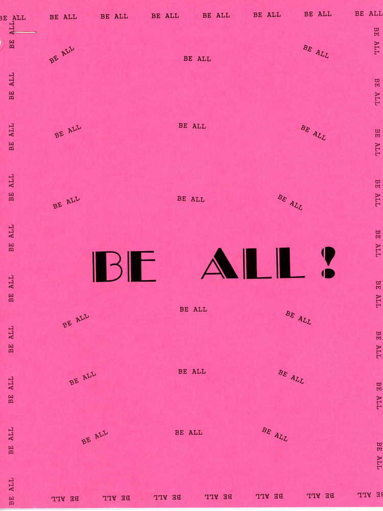 Download the full-sized image of Collection of Writings and Photos on the "Be All You Want To Be" Weekend